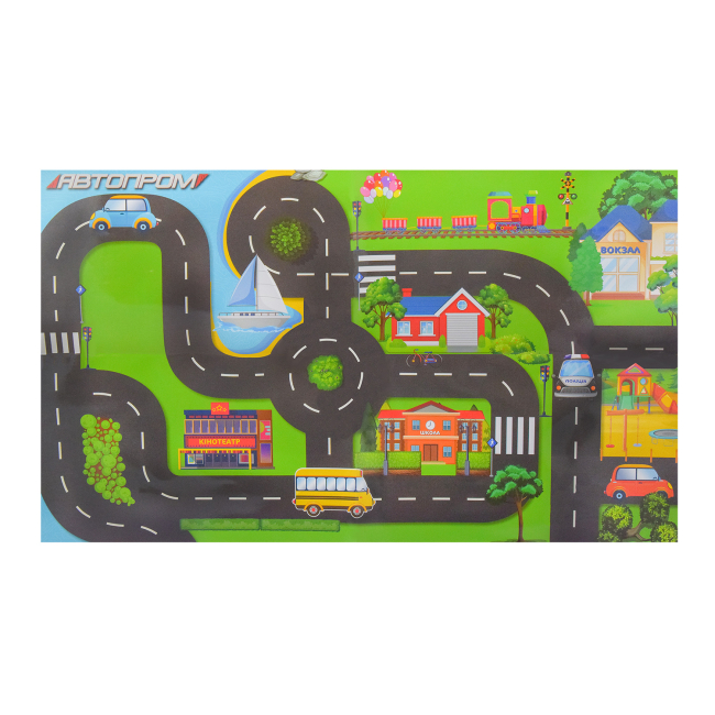 Транспорт і спецтехніка - Ігровий набір Автопром Спорт з килимком (PS004-4)#2