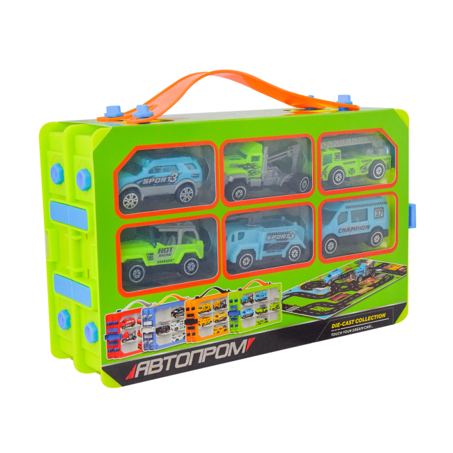 Транспорт і спецтехніка - Ігровий набір Автопром Спорт з килимком (PS004-4)#4
