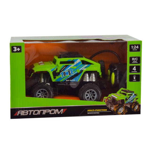 Радіокеровані моделі - Автомодель Автопром Power на радіокеруванні зелена (AP8834B/2)#4
