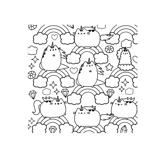 Товари для малювання - Мінірозмальовка Artbooks Pusheen (9786175231722)#4