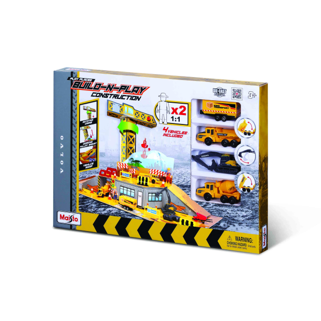 Транспорт и спецтехника - Игровой набор Maisto Mini Work Machines Строительная площадка (12571)#2