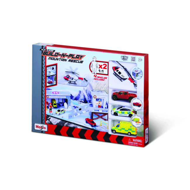 Транспорт и спецтехника - Игровой набор Maisto Mini Work Machines Горная спасательная операция (12573)#2