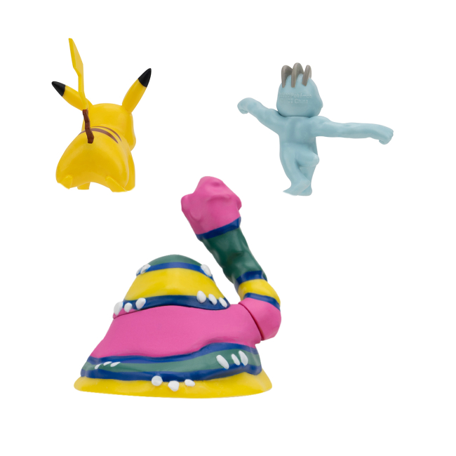 Фігурки персонажів - Набір фігурок Pokemon W19 Мачоп, Пікачу, Алола Мак (PKW3597)#3