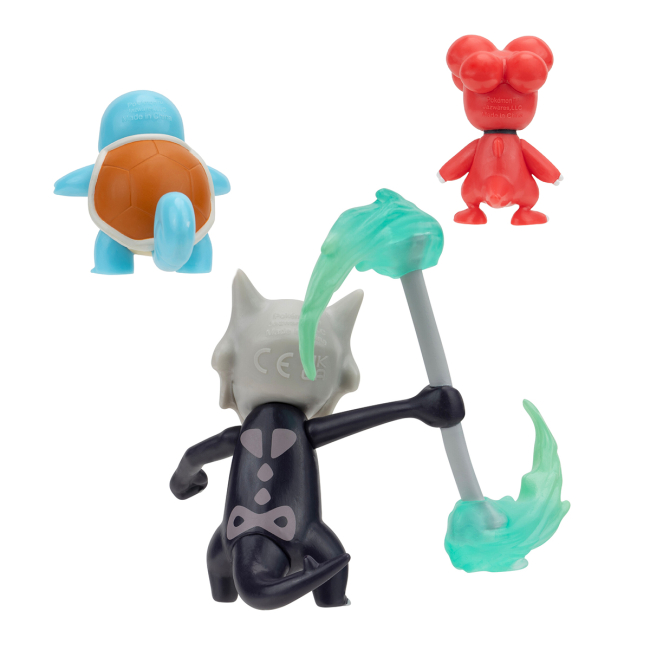Фігурки персонажів - Набір фігурок Pokemon W19 Магбі, Сквіртл, Алола Маровак (PKW3600)#3