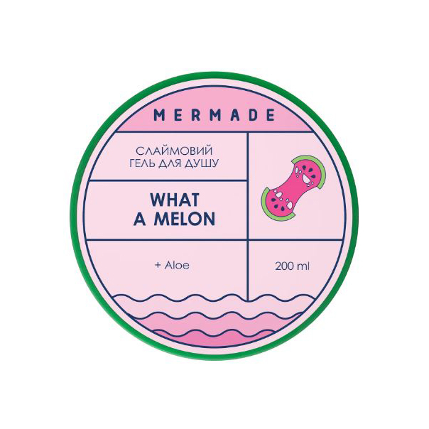 Косметика - Слаймовый гель для душа Mermade What a Melon 200 г (MRSG01)#2
