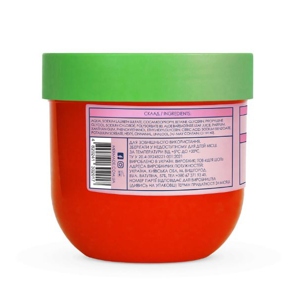 Косметика - Слаймовый гель для душа Mermade What a Melon 200 г (MRSG01)#3