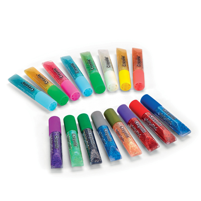 Канцтовари - Клей з блискітками Crayola Washable 16 шт (69-4200)#2