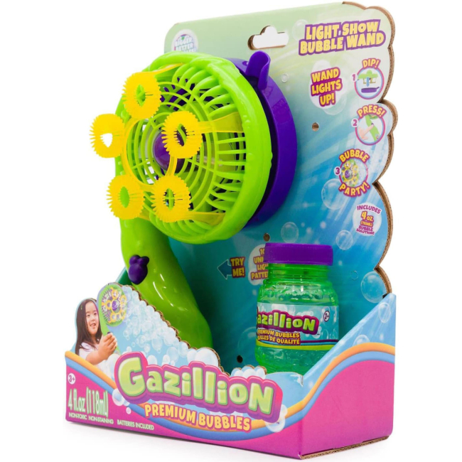 Мыльные пузыри - Набор Gazillion Bubbles Генератор мыльных пузырей Световое шоу и раствор 118 мл (GZ36747)#3
