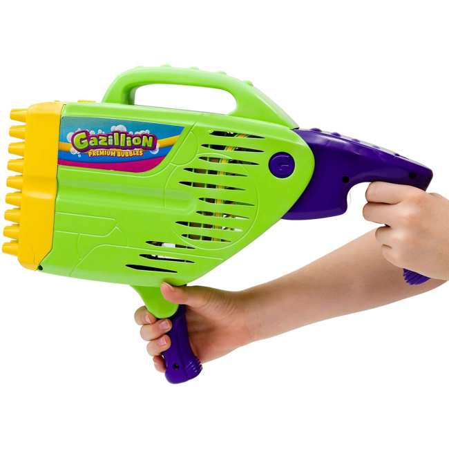 Мыльные пузыри - Набор Gazillion Bubbles Генератор мыльных пузырей Шторм бластер и раствор 237 мл (GZ37611)#3