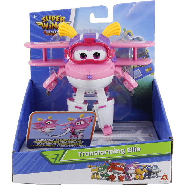 Фигурки персонажей - Фигурка-трансформер Super Wings Transforming Элли (EU770238)#3