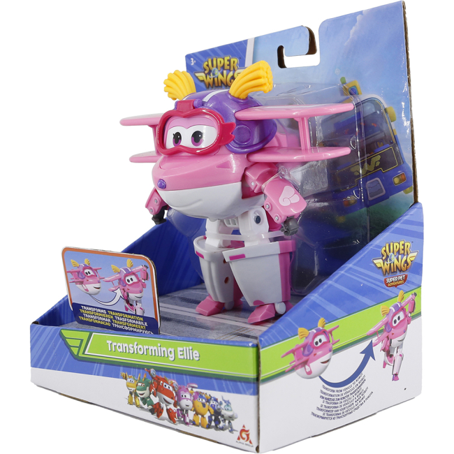 Фигурки персонажей - Фигурка-трансформер Super Wings Transforming Элли (EU770238)#4
