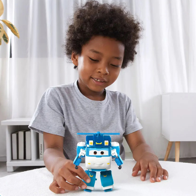 Фигурки персонажей - Фигурка-трансформер Super Wings Transforming Золотой Шайн (EU770239)#5