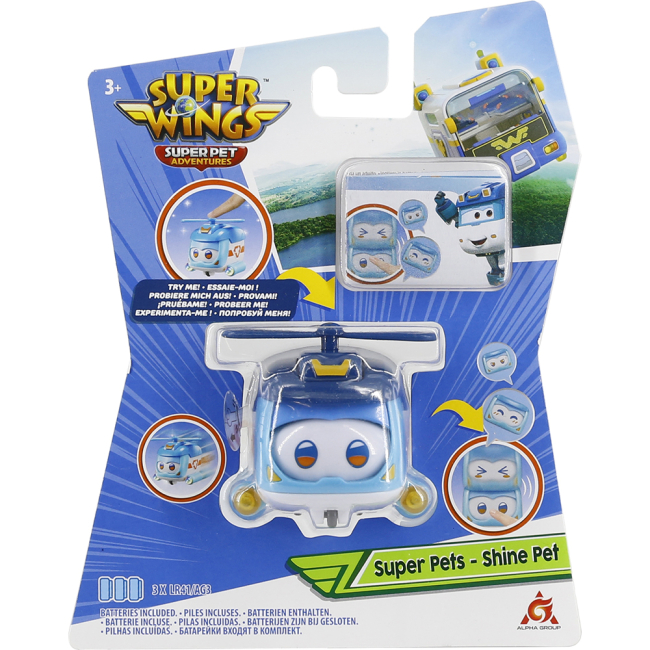 Фігурки персонажів - Ігрова фігурка Super Wings Super Pet Улюбленець Шайн (EU770420)#3