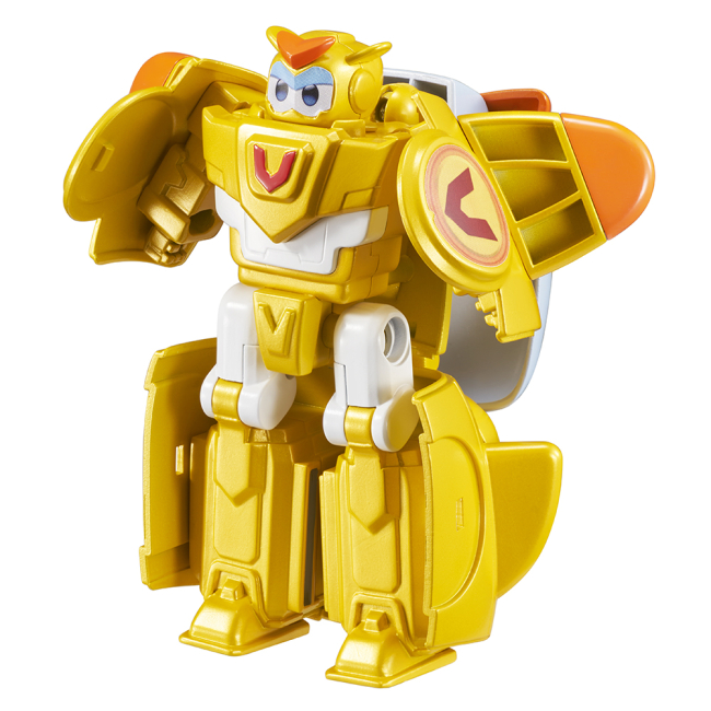 Фігурки персонажів - Фігурка-трансформер Super Wings Transforming Super Pet Золотий Хлопчик (EU770644)#2