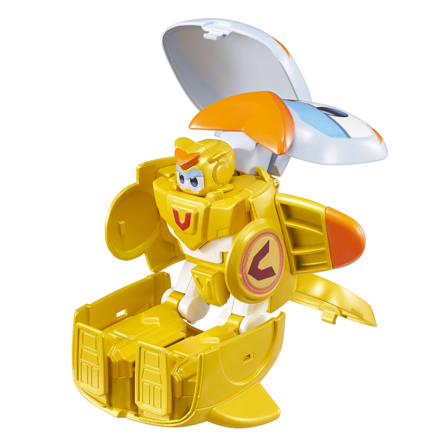 Фігурки персонажів - Фігурка-трансформер Super Wings Transforming Super Pet Золотий Хлопчик (EU770644)#3