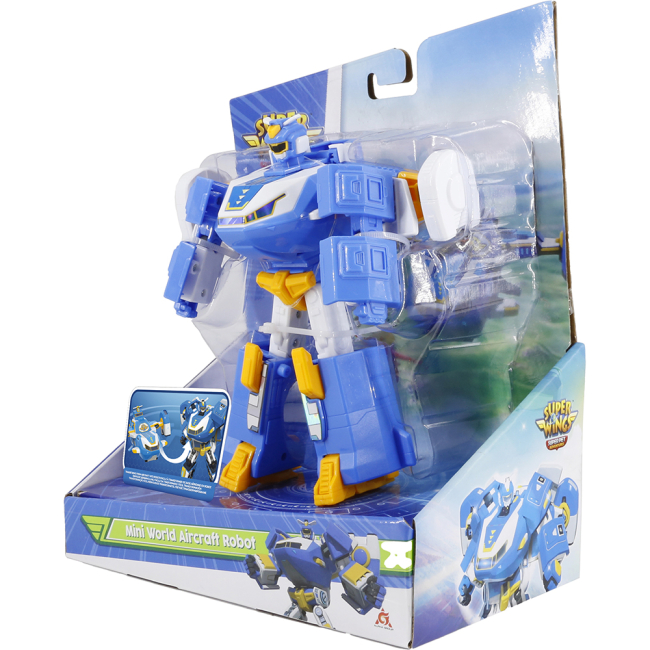 Трансформери - Трансформер Super Wings Міні Повітряна База Робот (EU760288)#5