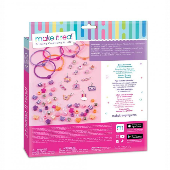 Наборы для творчества - Набор для создания шарм-браслетов Make it Real Стильные бусинки (MR1329)#4