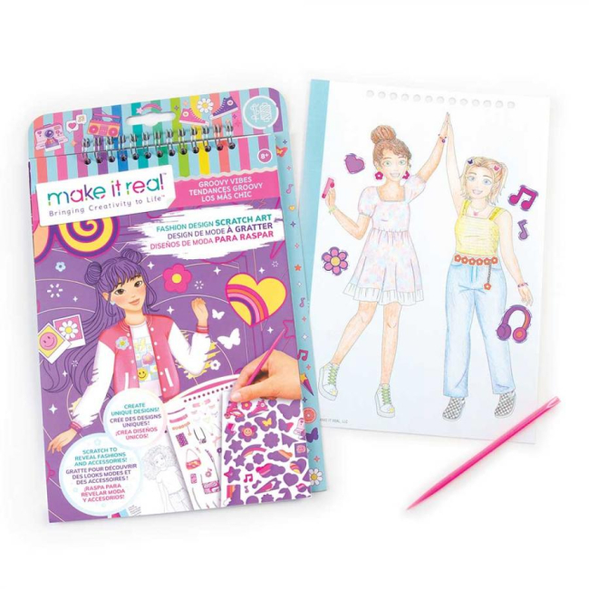 Товары для рисования - Набор для скретчинга Make it Real Крутой вайб (MR3211)#2