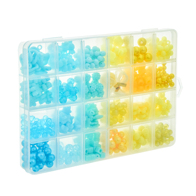 Наборы для творчества - Набор для творчества Shantou Jinxing Бисер желтый и голубой (PL-15/01/04)#2