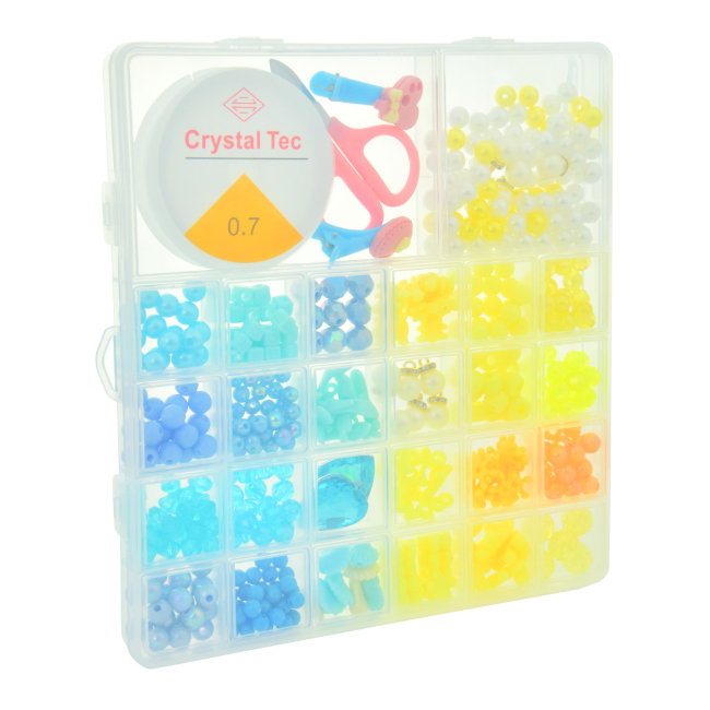 Набори для творчості - Набір для творчості Shantou Jinxing Бісер жовтий і блакитний в асортименті (PL-15/01/05)#3