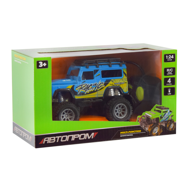 Радіокеровані моделі - Автомодель Автопром Racing на радіокеруванні блакитно-жовта (AP8834B/4)#2