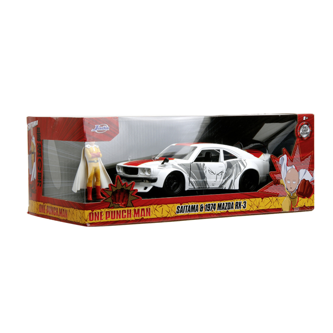 Автомоделі - Автомодель Jada Ванпанчмен Мазда RX-3 1974 з фігуркою Ванпанчмена 1:24 (253255058)#3