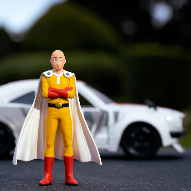 Автомоделі - Автомодель Jada Ванпанчмен Мазда RX-3 1974 з фігуркою Ванпанчмена 1:24 (253255058)#5