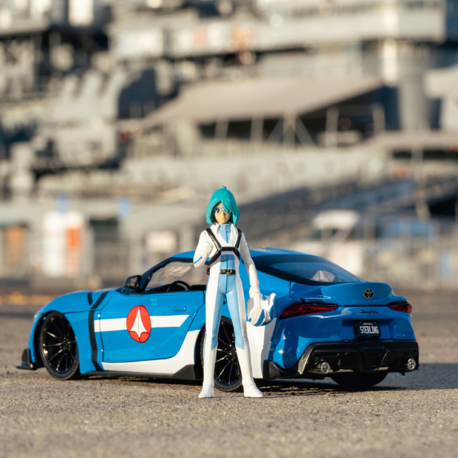 Автомоделі - Автомодель Jada Роботех Тойота Супра з фігуркою Макса Стерлінг 1:24 (253255051)#5