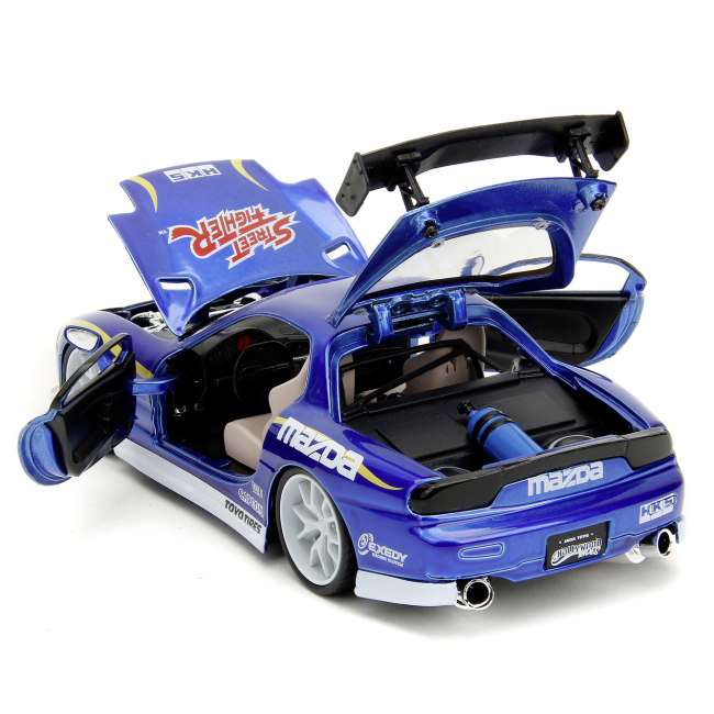 Автомоделі - Автомодель Jada Вуличний боєць Мазда RX-7 з фігуркою Чан-лі 1:24 (253255062)#5