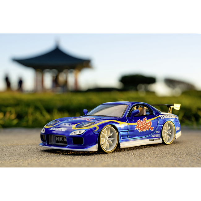 Автомоделі - Автомодель Jada Вуличний боєць Мазда RX-7 з фігуркою Чан-лі 1:24 (253255062)#8