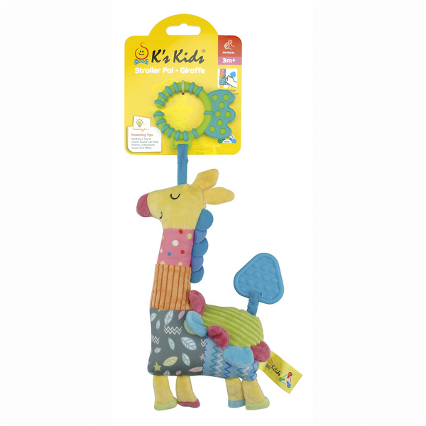 Погремушки, прорезыватели - Мягкая погремушка K’S Kids Жираф с прорезывателями (KA10810-HC)#3
