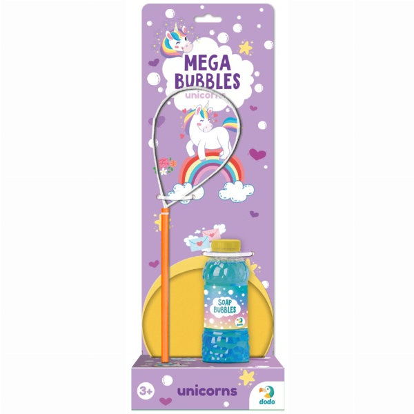 Мильні бульбашки - Набір для мильних бульбашок DoDo Mega Bubbles Єдиноріжки (500118)#2