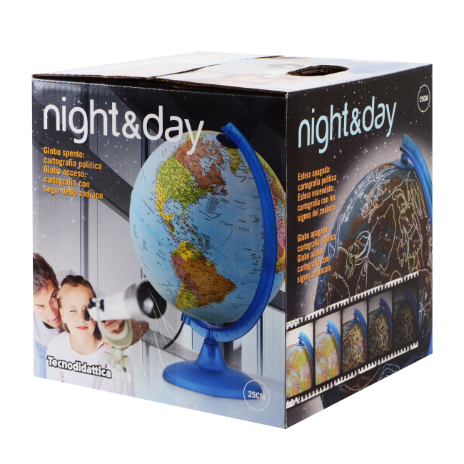 Навчальні іграшки - Глобус Tecnodidattica Night and day з підсвіткою (0325GNNDUCLBB046)#5