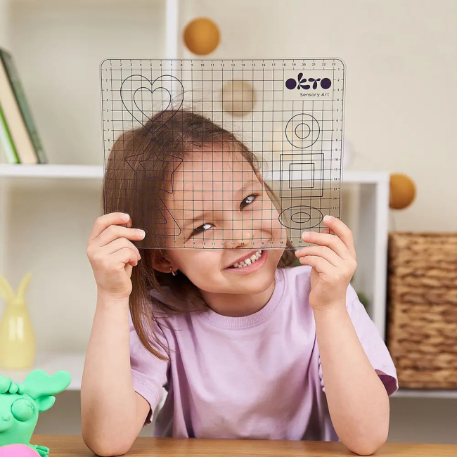 Наборы для лепки - Коврик для творчества OKTO School supplies Mat and clay tools (20015)#3