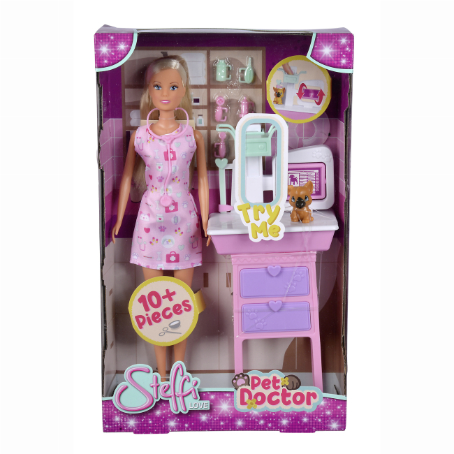 Куклы - Игровой набор Steffi & Evi Love Штеффи Щенячий врач (5733653)#2