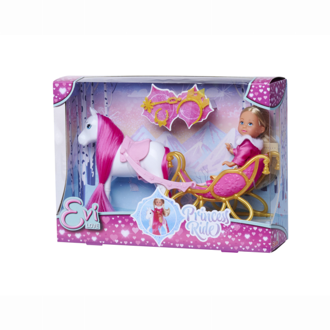 Куклы - Игровой набор Steffi & Evi Love Эви Зимняя карета с лошадью (5733701)#4