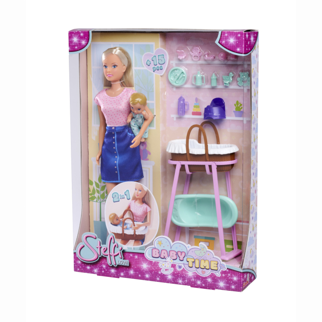Ляльки - Ігровий набір Steffi & Evi Love Штеффі Час з малюком (5733706)#7