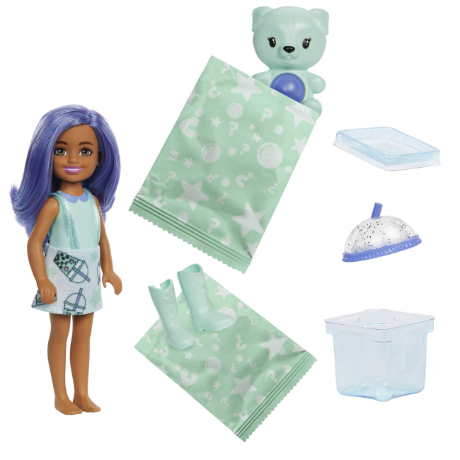 Ляльки - Ігровий набір Barbie Pop Reveal Лялька Челсі та друзі Круті Бабл-ті (HRK63)#2