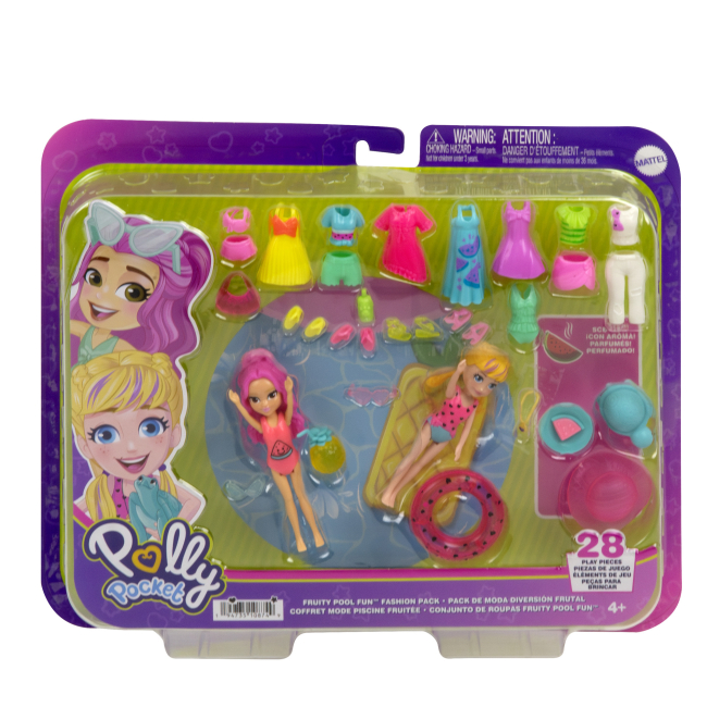 Куклы - Игровой набор Polly Pocket Модный гардероб для двоих Бассейн (HNF51/2)#3