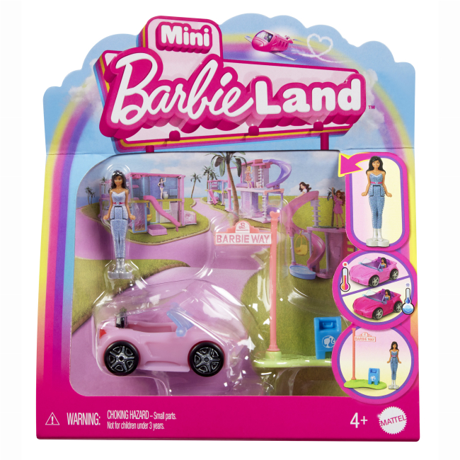 Транспорт і улюбленці - Ігровий набір Barbie Mini BarbieLand Кабріолет (HYF38/1)#2