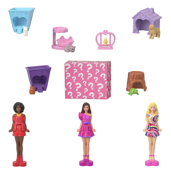 Мебель и домики - Набор-сюрприз Barbie Mini BarbieLand Минидомик голубой (HYF44/1)#3