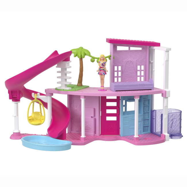 Мебель и домики - Набор-сюрприз Barbie Mini BarbieLand Мини-домик розовый с голубым (HYF44/2)#2