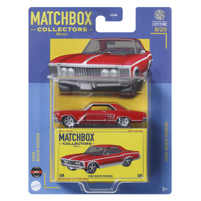 Автомоделі - Автомодель Matchbox Collectors 1964 Buick Riviera 1:64 (GBJ48/HVW15)#4