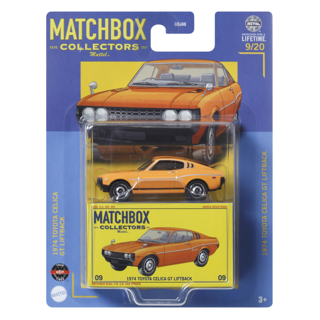 Автомодели - Автомодель Matchbox Collectors 1974 Toyota Celica GT Liftback 1:64 (GBJ48/HVW16)#4