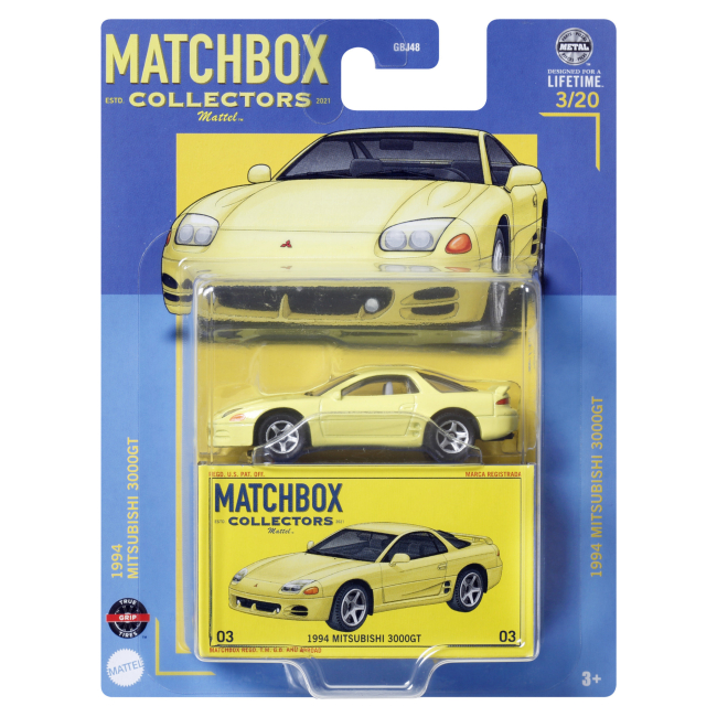 Автомоделі - Автомодель Matchbox Collectors 1994 Mitsubishi 3000GT 1:64 (GBJ48/HVW18)#3