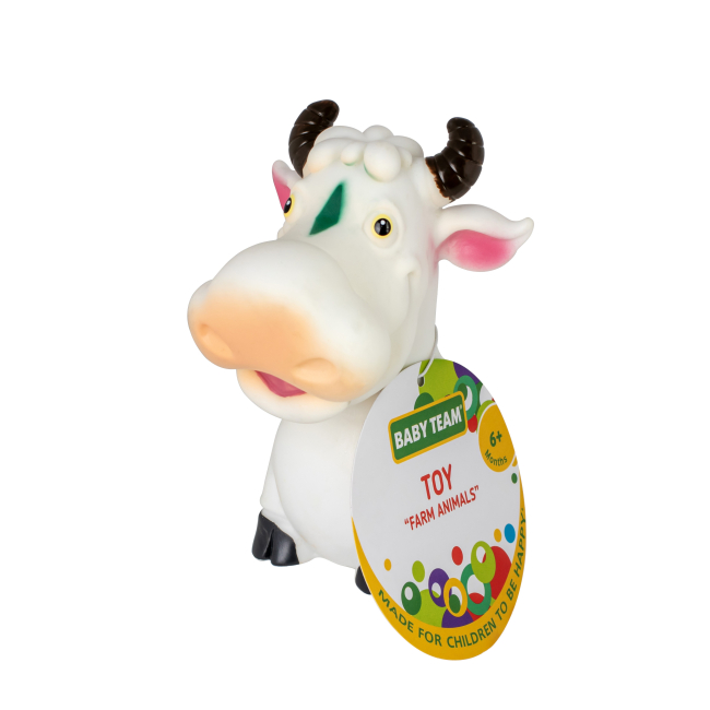 Іграшки для ванни - Іграшка для ванни Baby team Тварини ферми Корівка (8753_корівка)#2