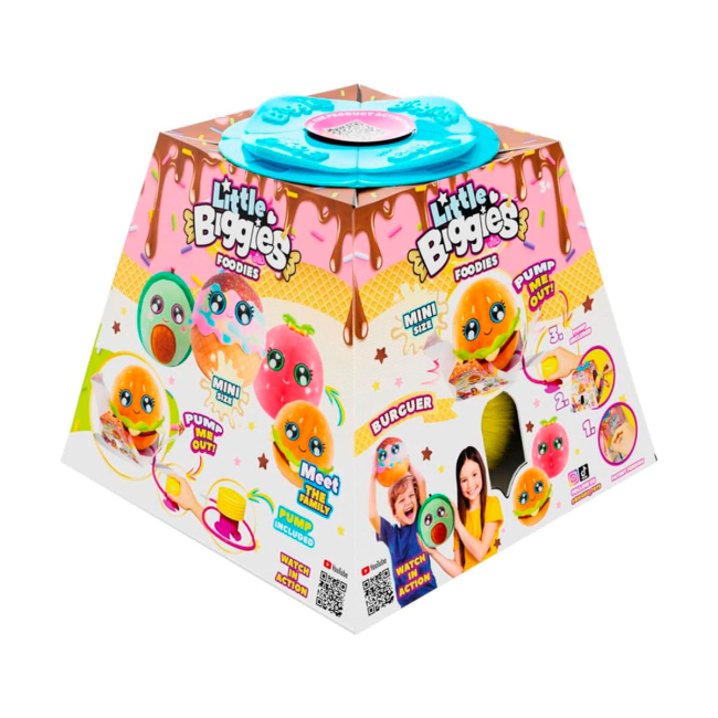 Персонажі мультфільмів - Ігровий набір Biggies Little foodies W2 Бургер (BIG002-BU)#2