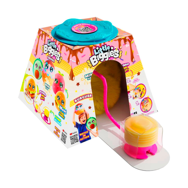 Персонажі мультфільмів - Ігровий набір Biggies Little foodies W2 Бургер (BIG002-BU)#3