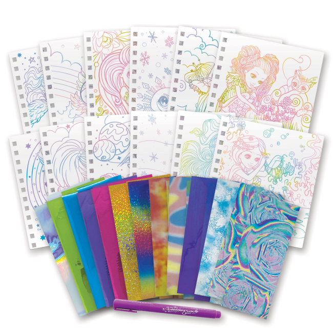 Наборы для творчества - Набор для творчества Nebulous Stars Скетчбук Фантазийное искусство из фольги (11025)#3