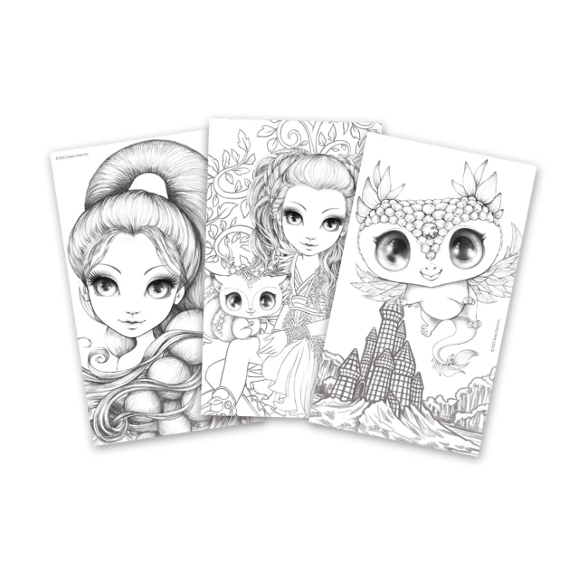 Товары для рисования - Набор для творчества Nebulous Stars Раскраска с водой Белые листы (11452)#4